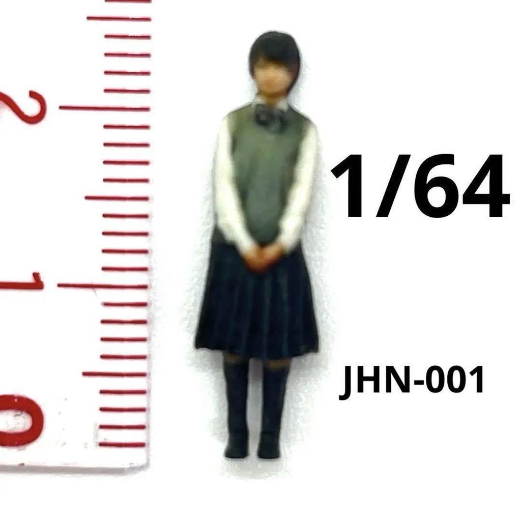 1/64 JHN-001 フィギュア　リアルフィギュア　完成品　高校生　ミニチュア　ミニチュアイメージ　ミニカー　ジオラマに　３Dフィギュア