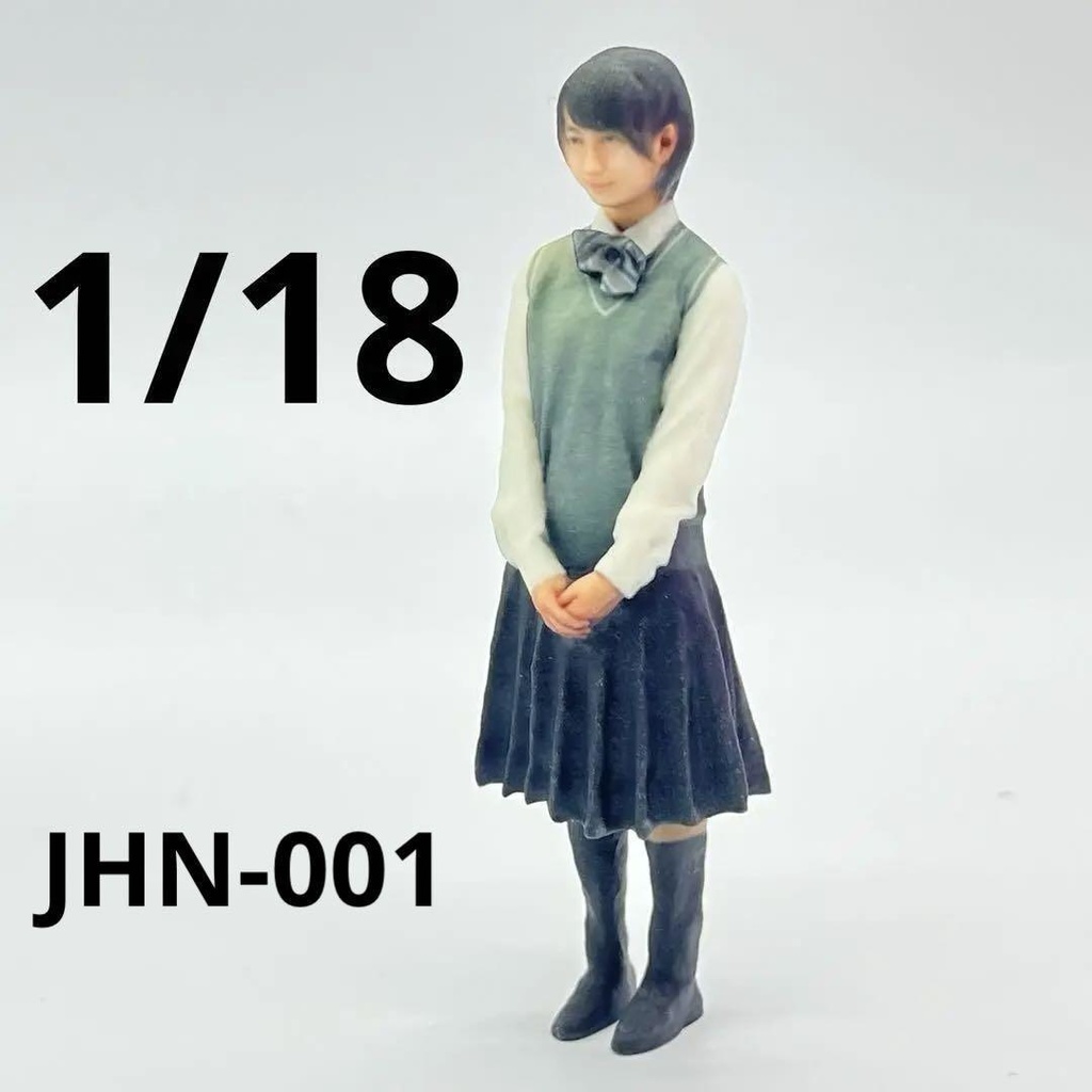 1/18 JHN-001 高校生 フィギュア リアルフィギュア 完成品 ドールハウスに ミニチュアイメージ 3Dフィギュア ミニカーに ジオラマに