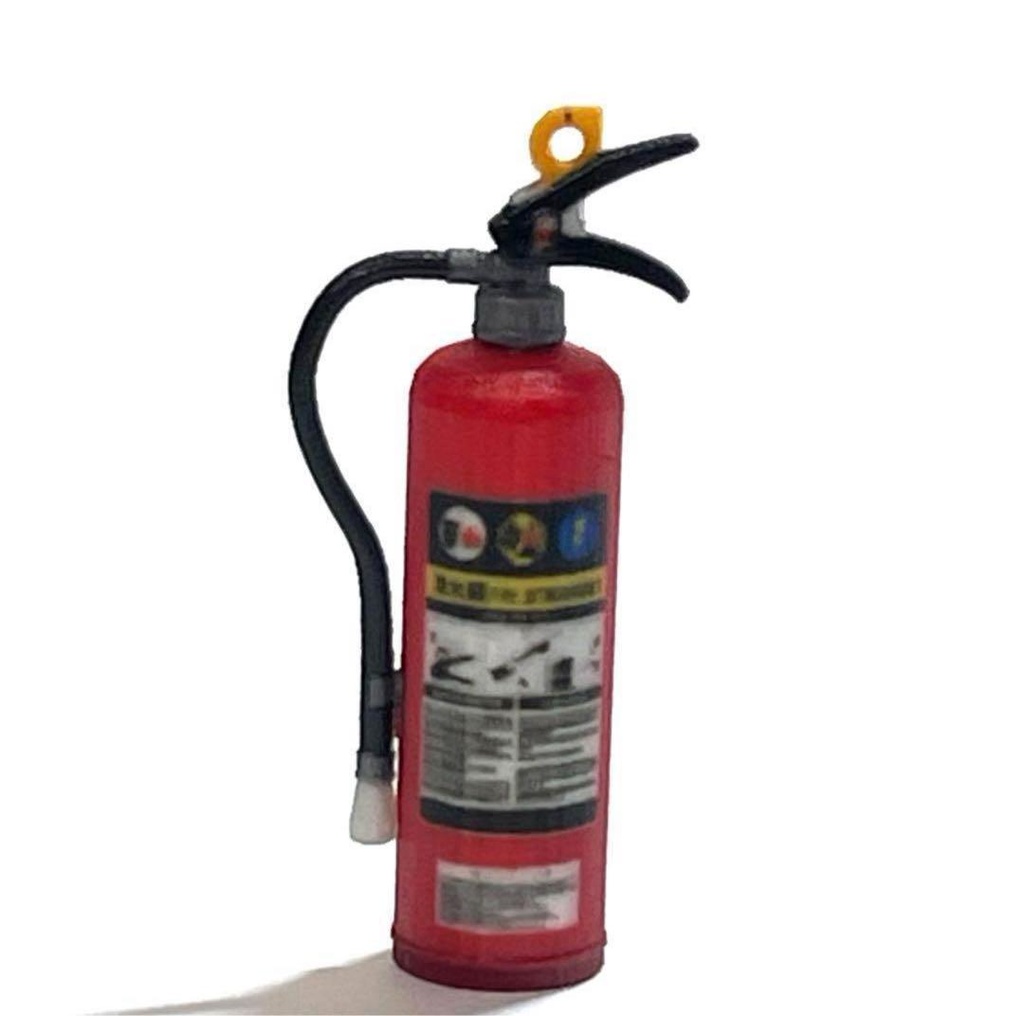 1/18 消火器とスタンド ミニチュア ドールハウスに フィギュアに 3D ジオラマに ミニカーに ミニチュアイメージ 3Dプリンター