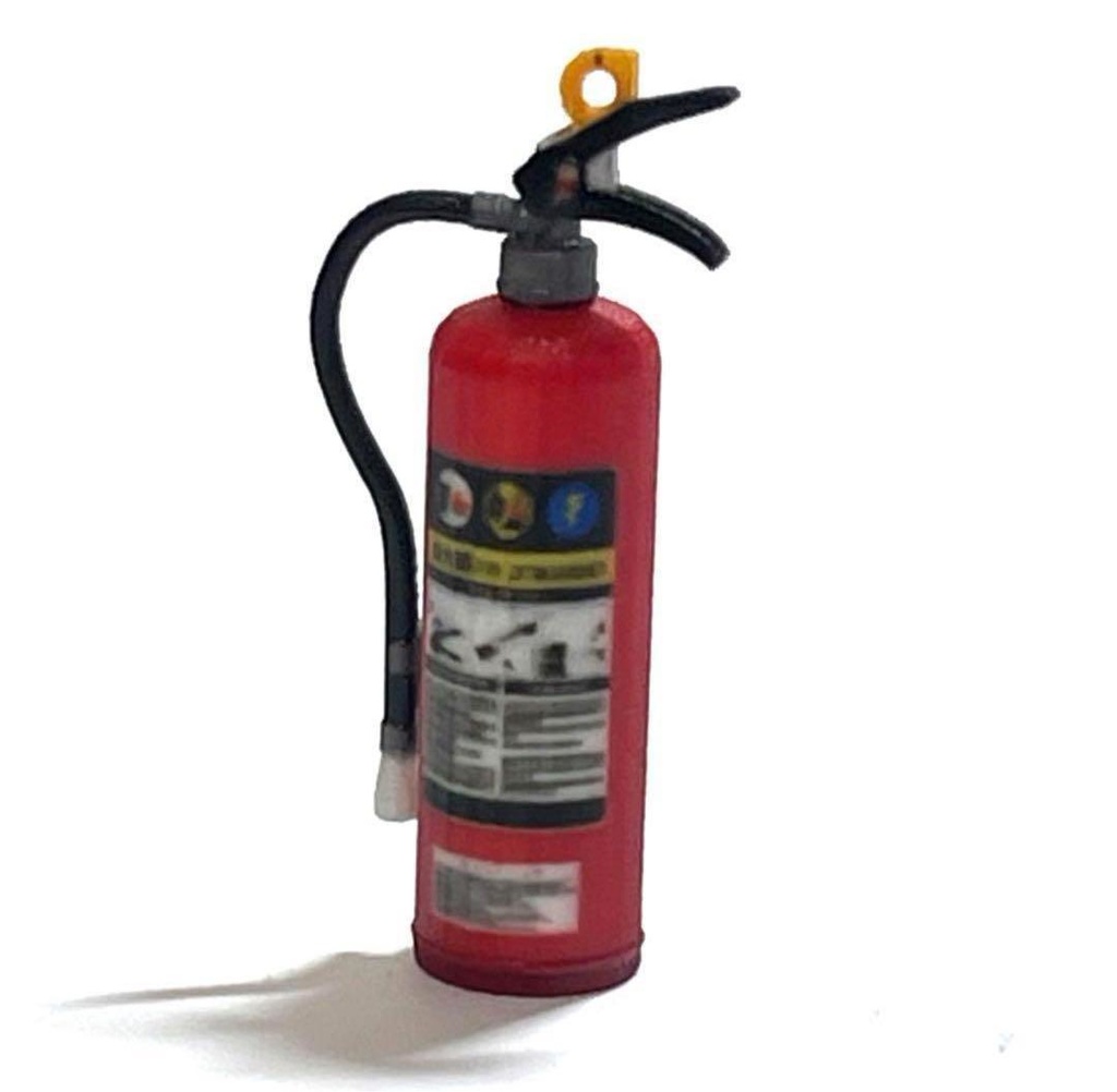 1/18 消火器とスタンド ミニチュア ドールハウスに フィギュアに 3D ジオラマに ミニカーに ミニチュアイメージ 3Dプリンター