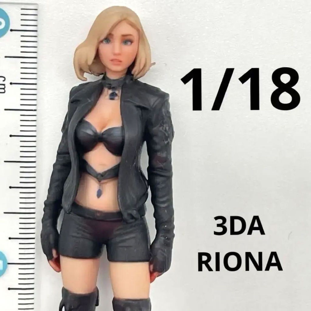 1/18 3DA-RIONA リオナ フィギュア リアルフィギュア 3D 完成品 ミニチュア ミニチュアイメージ ミニカーに ジオラマに ドールハウスに 塗装済み完成品 3Dフィギュア