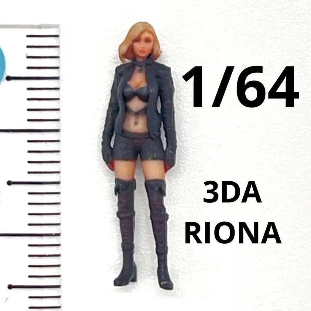 1/64 3DA-RIONA リオナ フィギュア リアルフィギュア 完成品 ミニチュア ミニチュアイメージ ミニカーに ジオラマに 3Dフィギュア