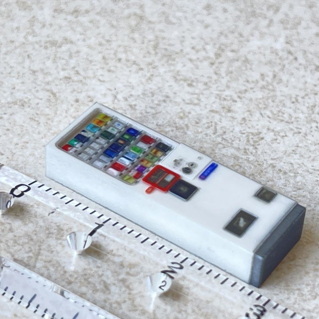 1/64 たばこ自販機 ミニチュア 自販機 ミニチュアイメージ 完成品 ジオラマ ミニカーに 3Dプリンター 住宅模型