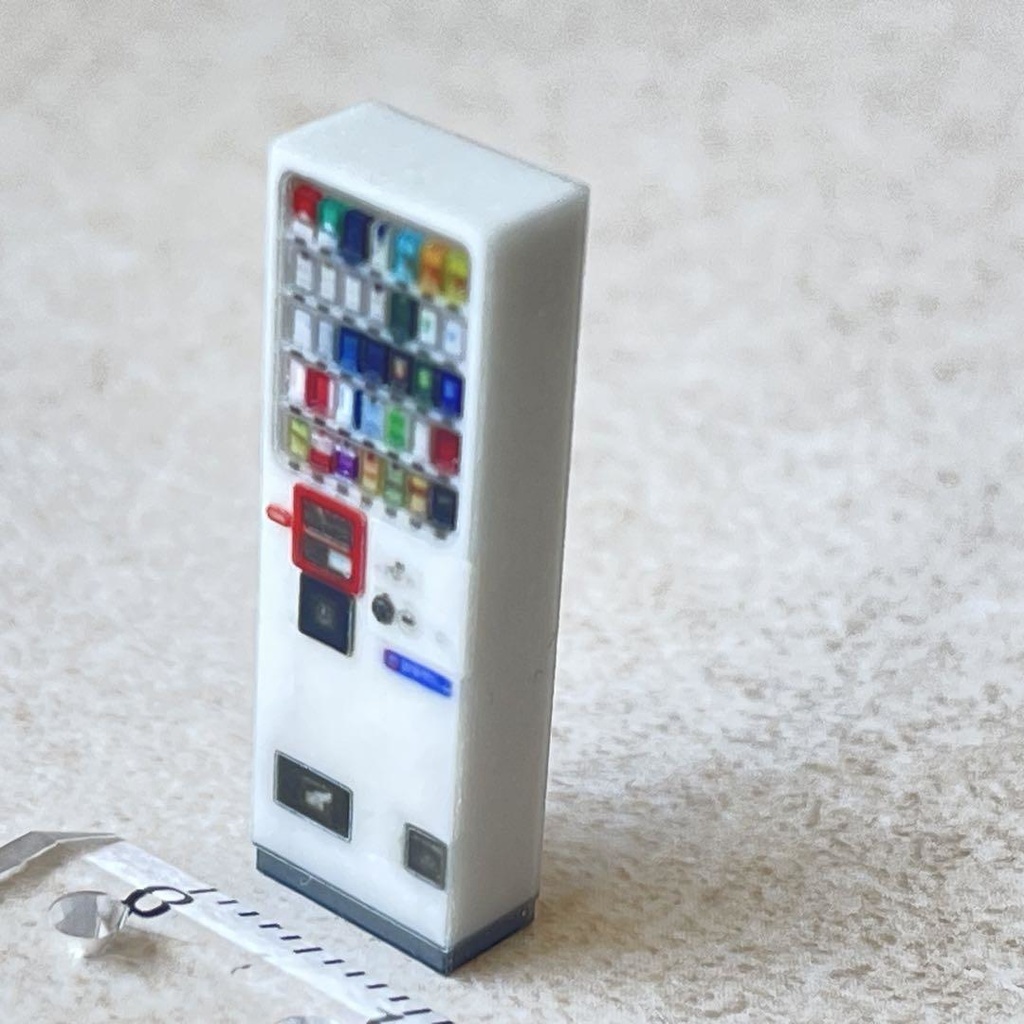 1/64 たばこ自販機 ミニチュア 自販機 ミニチュアイメージ 完成品 ジオラマ ミニカーに 3Dプリンター 住宅模型
