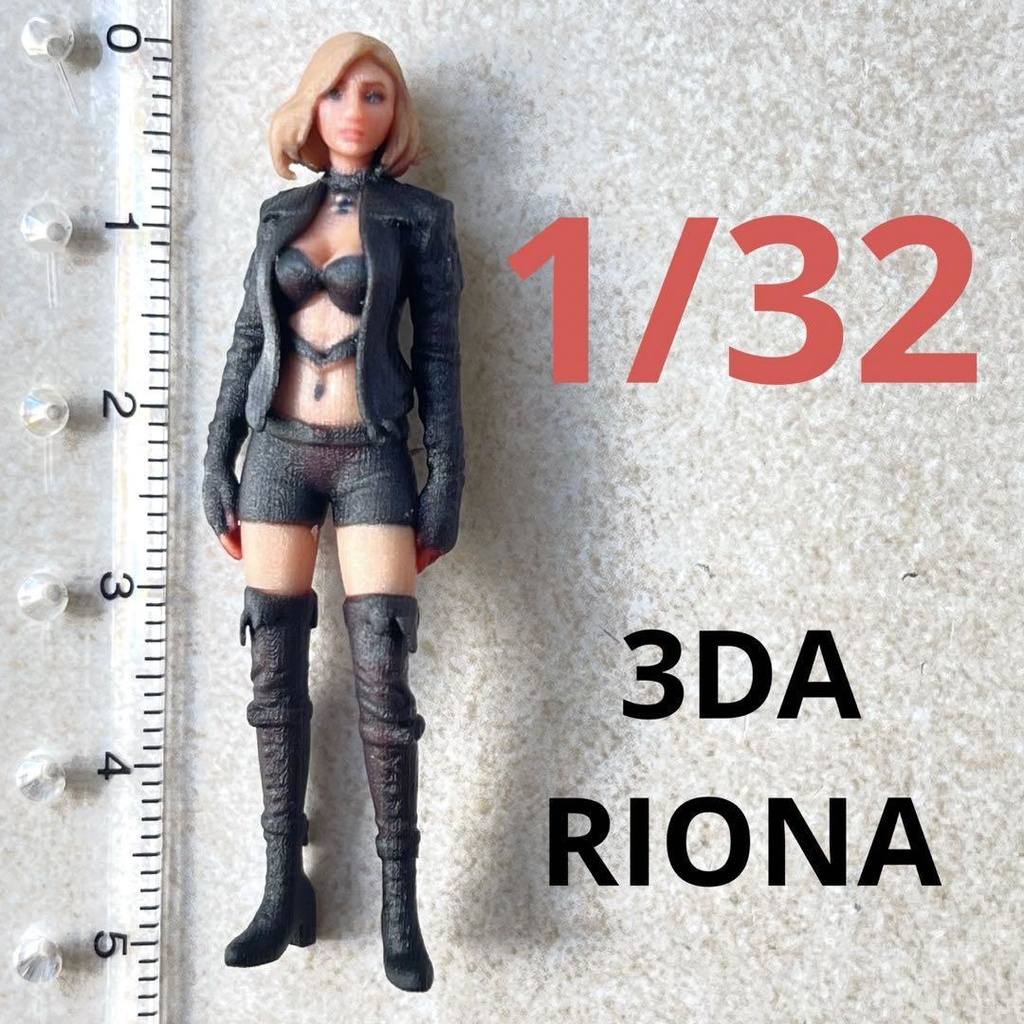 1/32 3DA-RIONA フィギュア リアルフィギュア 完成品 ミニチュアイメージ 鉄道模型 ジオラマ レイアウト 3D