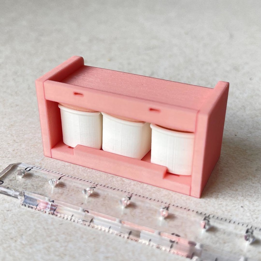 ミニチュア 昭和レトロな調味料入れ ドールハウスに ミニチュアイメージ リカちゃんに ブライスに フィギュア 3D