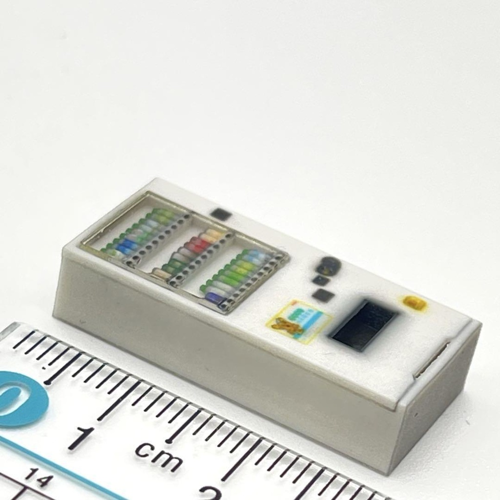 1/64 飲み物立体自販機 自販機 立体自販機 白 ミニチュア ミニカー ジオラマ 住宅模型に 3D ミニチュアイメージ 3Dプリンター