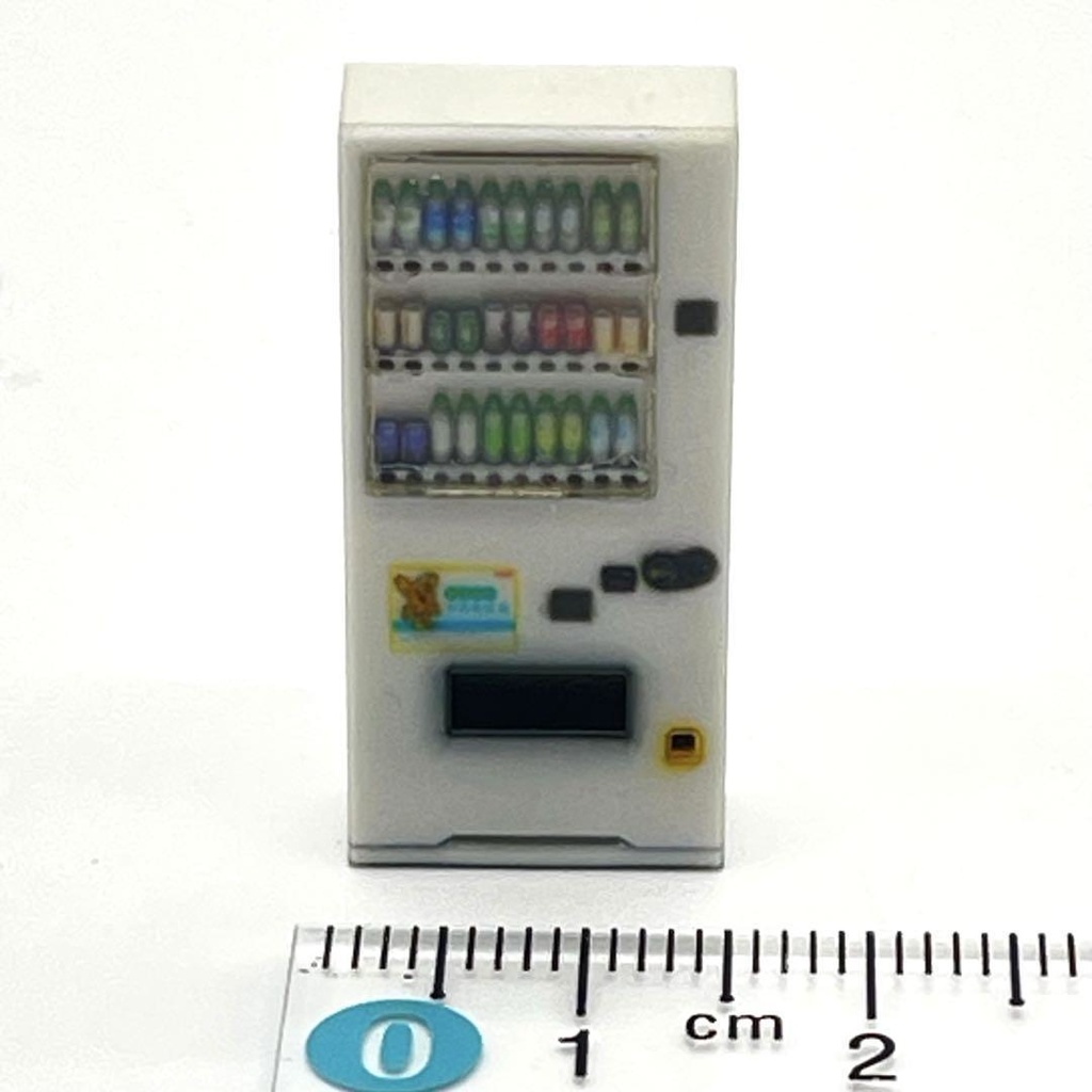 1/64 飲み物立体自販機 自販機 立体自販機 白 ミニチュア ミニカー ジオラマ 住宅模型に 3D ミニチュアイメージ 3Dプリンター