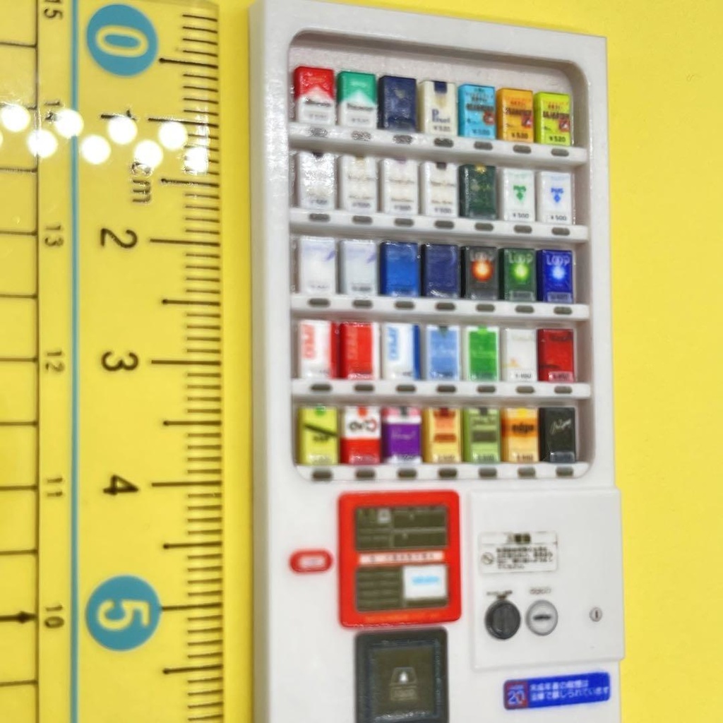 1/18 ミニチュア タバコ自販機 自販機 ミニチュアイメージ ジオラマ ドールハウス ミニカーに