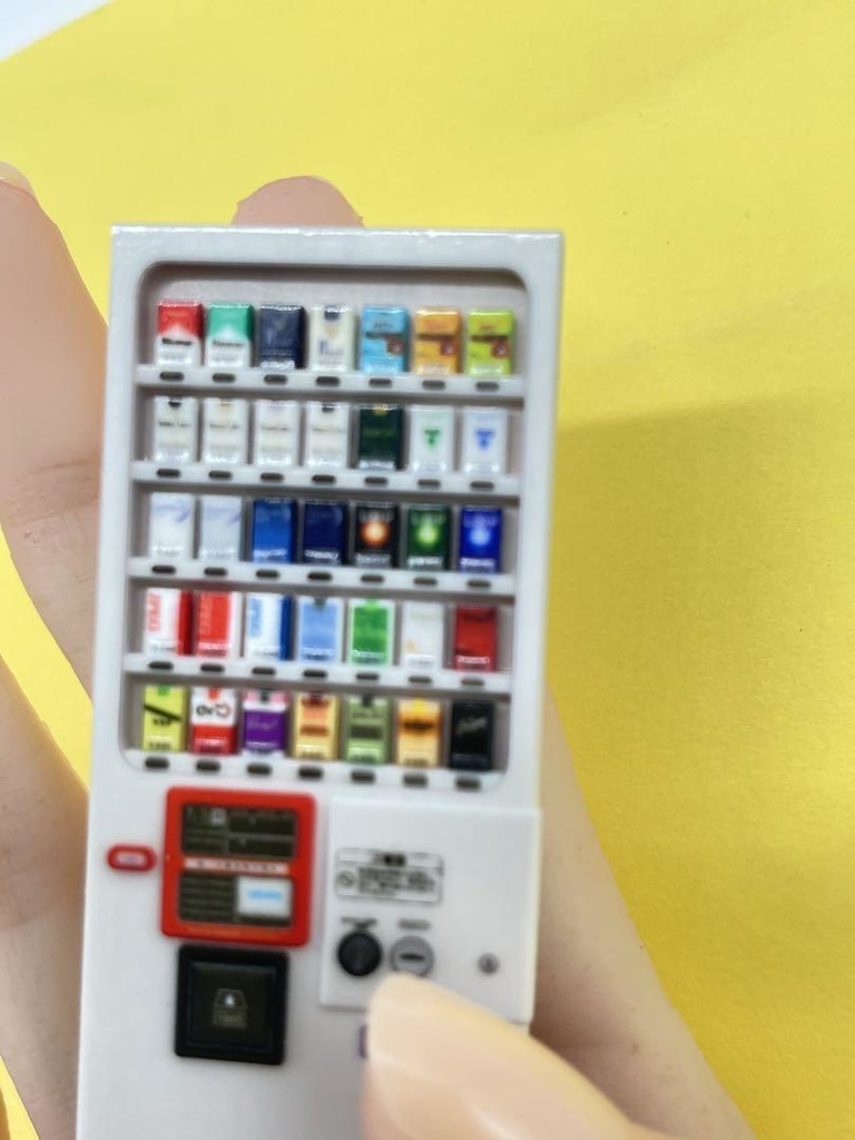 1/18 ミニチュア タバコ自販機 自販機 ミニチュアイメージ ジオラマ ドールハウス ミニカーに