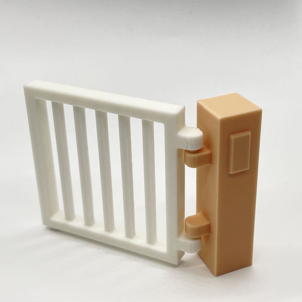 ミニチュア 門扉 ドールハウスに シルバニアに ジオラマに ミニチュアイメージ 3D