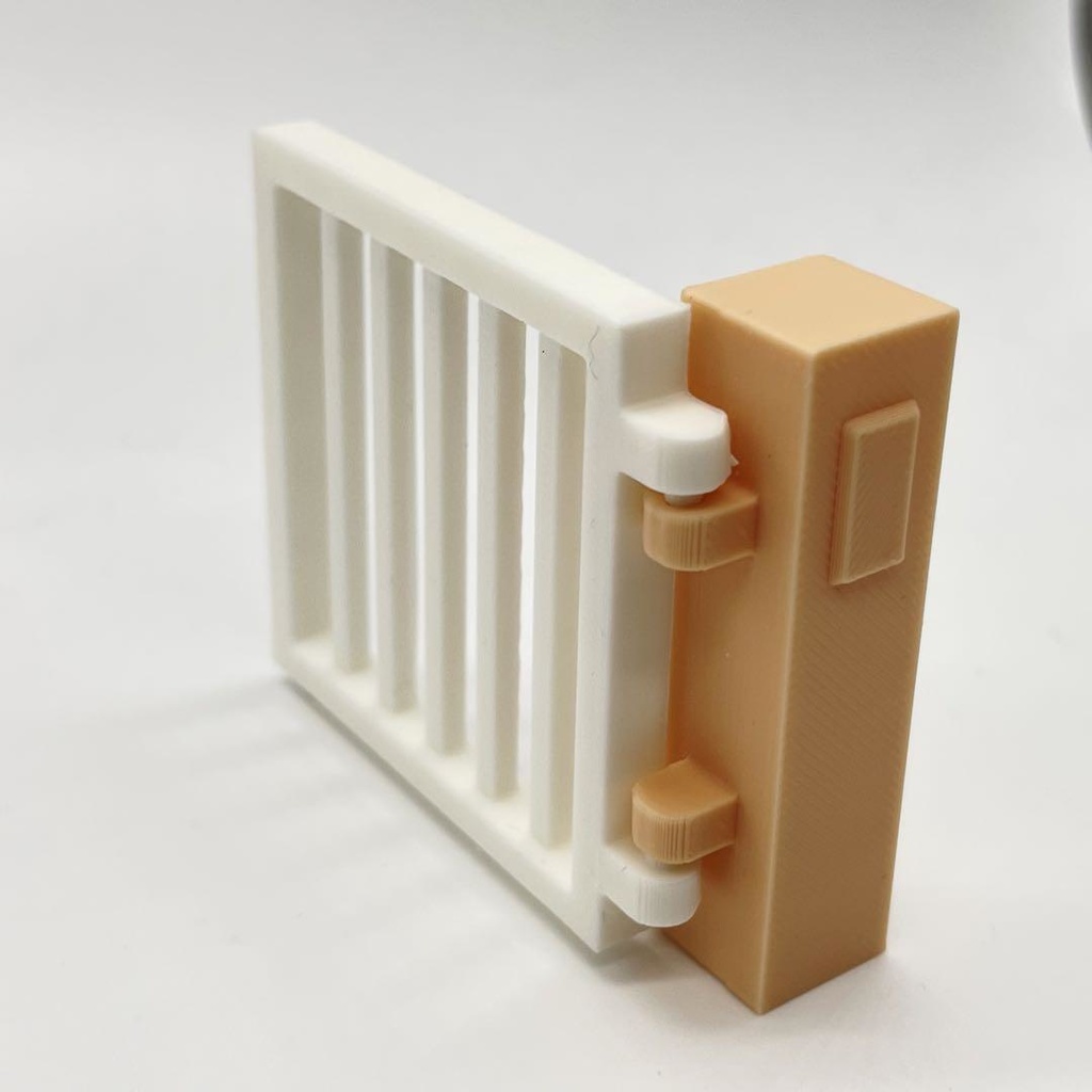 ミニチュア 門扉 ドールハウスに シルバニアに ジオラマに ミニチュアイメージ 3D