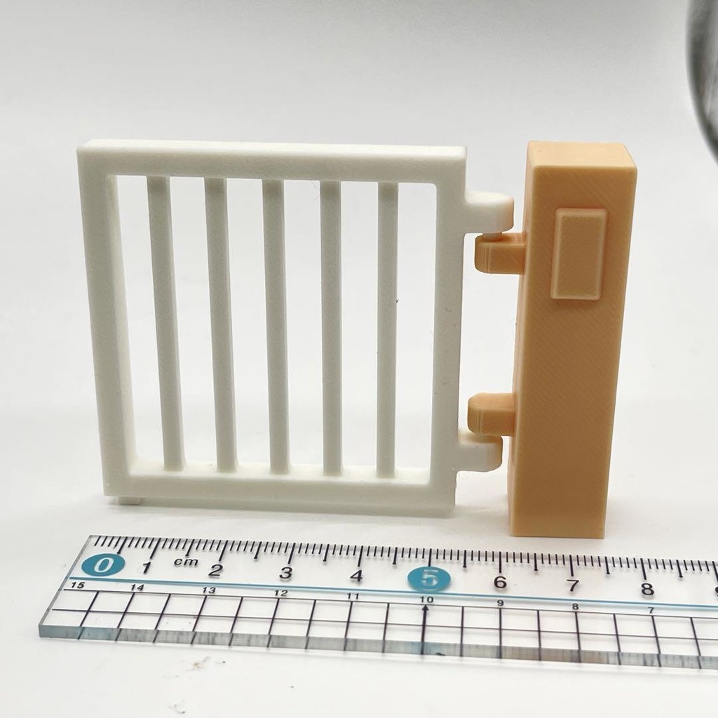 ミニチュア 門扉 ドールハウスに シルバニアに ジオラマに ミニチュアイメージ 3D