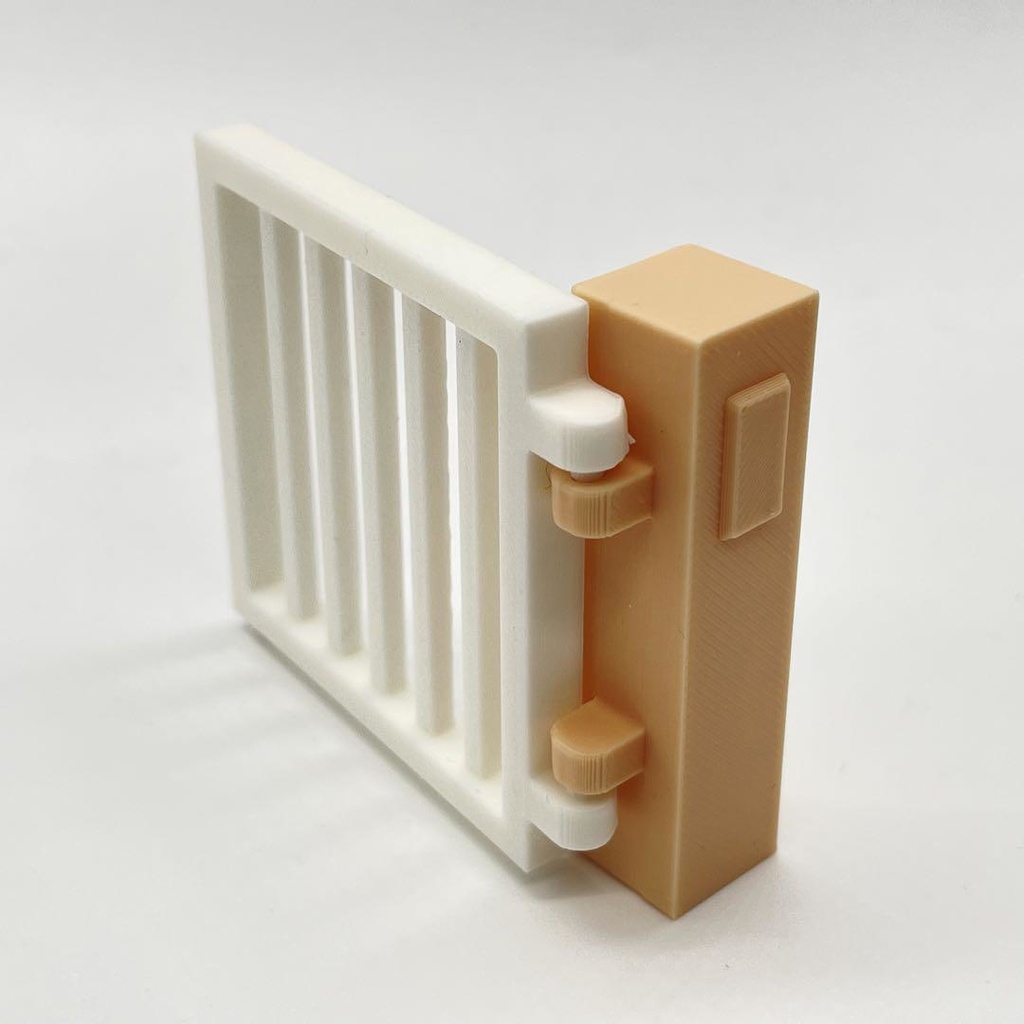 ミニチュア 門扉 ドールハウスに シルバニアに ジオラマに ミニチュアイメージ 3D