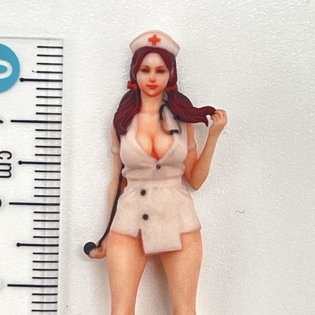 1/32 オーシャンコスモス ナース フィギュア リアルフィギュア 完成品 ミニカー ジオラマに ミニチュアイメージ