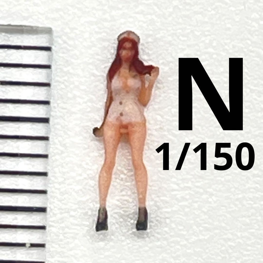 Nゲージ オーシャンコスモス ナース フィギュア 完成品 鉄度模型 ジオラマ レイアウト ミニチュア 3D