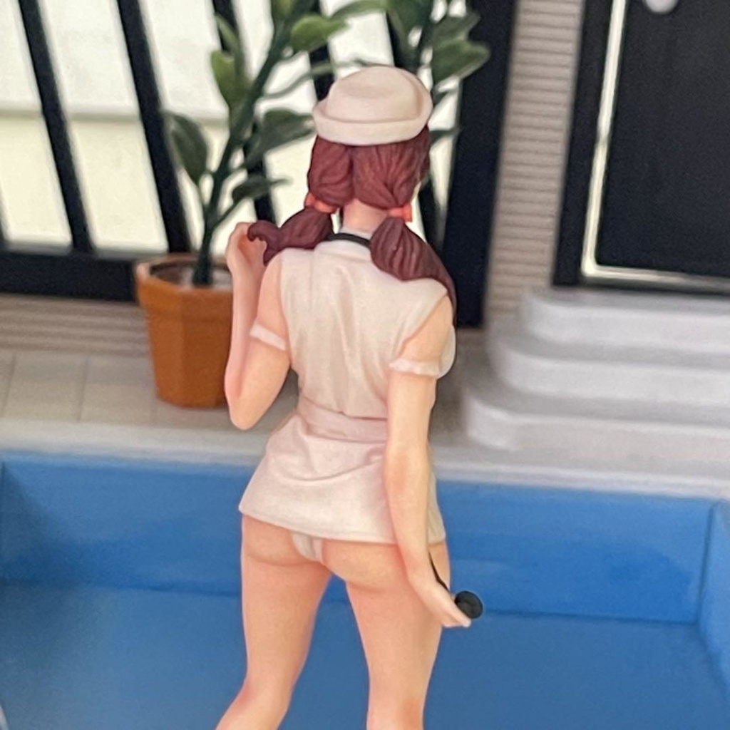 1/18 オーシャンコスモス OC-M0133 ナース フィギュア リアルフィギュア ミニチュアイメージ 完成品 ドールハウスに ミニカーに