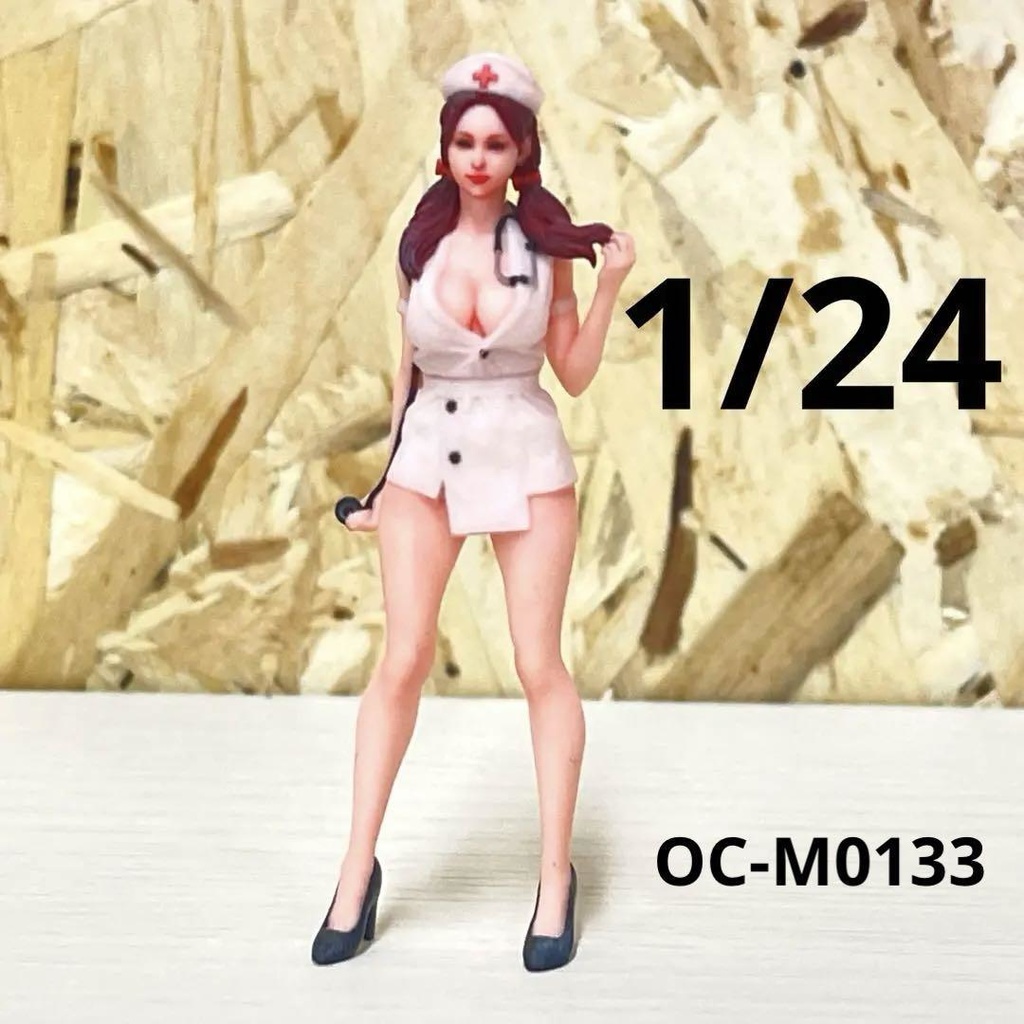 1/24 オーシャンコスモス OC-M0133 フィギュア リアルフィギュア 完成品 ミニチュアイメージ ミニカー ジオラマ ドールハウスに 3D ナース
