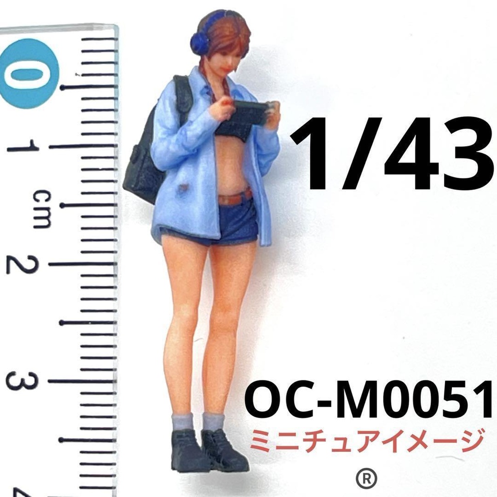 1/43 C-M0051 オーシャンコスモス フィギュア リアルフィギュア ミニチュアイメージ 正規品 完成品 ミニチュア ミニカー ジオラマに 3D人物 人物3D