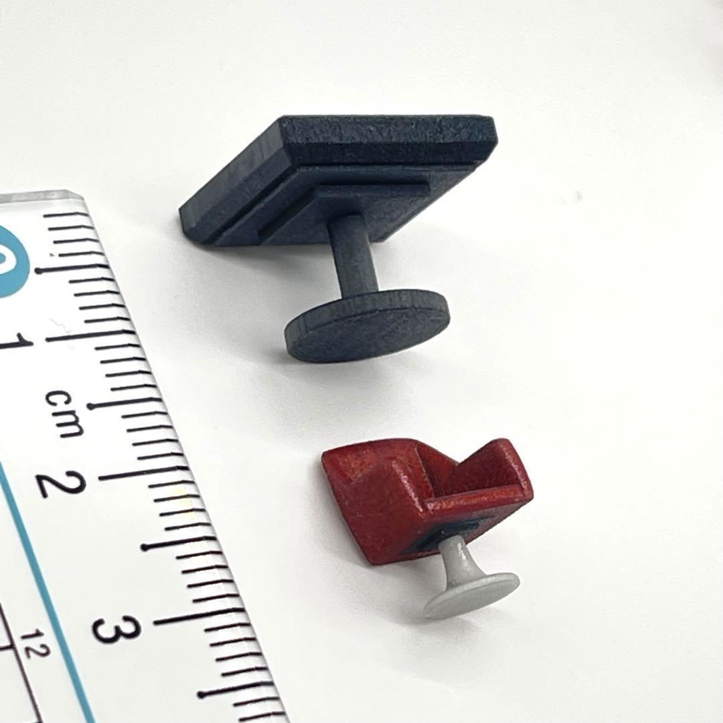 1/64 麻雀台 椅子付き ミニチュア フィギュアに ジオラマ 住宅模型に