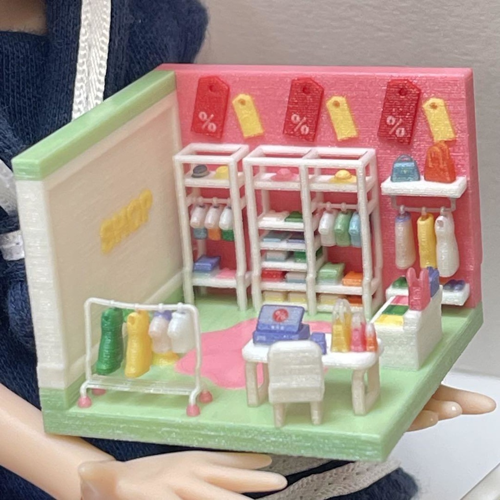 ミニチュア ドールハウス リカちゃんに 住宅模型 フィギュア 1/64にも 完成品 リアルフィギュアに ミニチュアイメージ