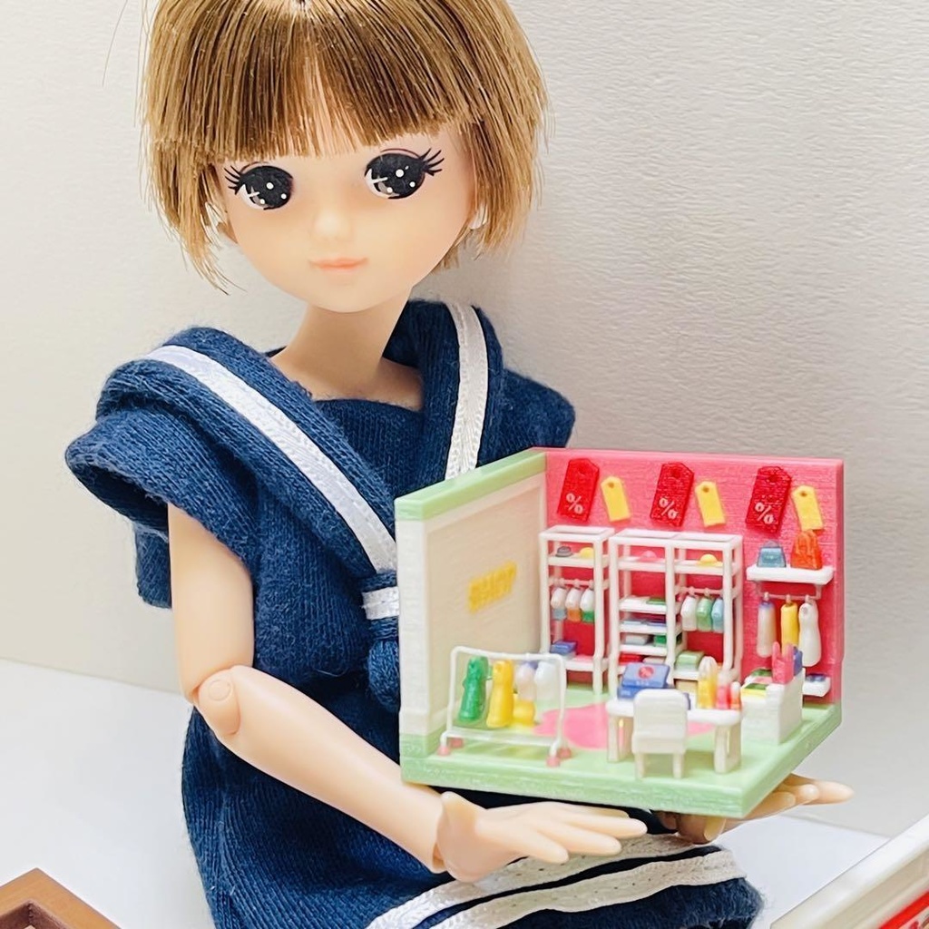 ミニチュア ドールハウス リカちゃんに 住宅模型 フィギュア 1/64にも 完成品 リアルフィギュアに ミニチュアイメージ