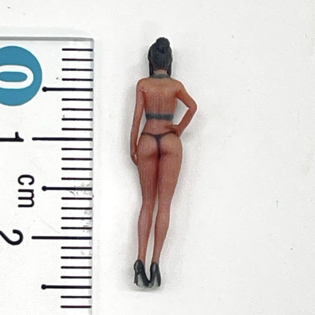 1/64 フィギュア カフェ店員 HA エプロン リアルフィギュア 完成品 ミニチュア ジオラマ ミニカーに 住宅模型 美女 お姉さん