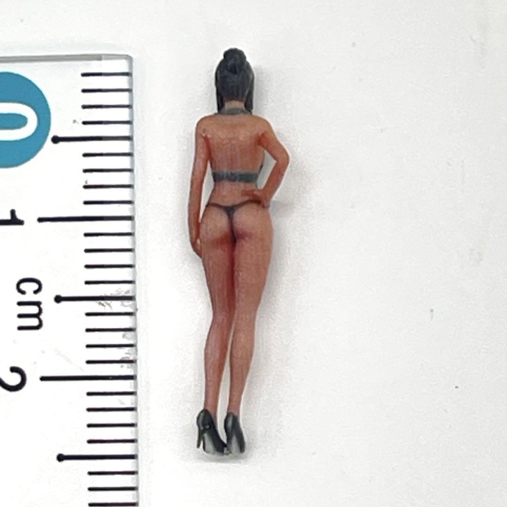 1/64 フィギュア カフェ店員 HA エプロン リアルフィギュア 完成品 ミニチュア ジオラマ ミニカーに 住宅模型 美女 お姉さん