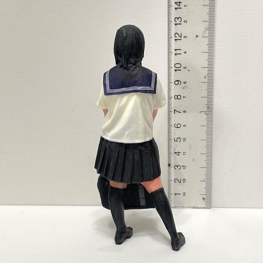 1/12 女子高生 JKN フィギュア リアルフィギュア 完成品 ミニカーに ジオラマに ドールハウスに ミニチュア 3Dフィギュア セーラー服