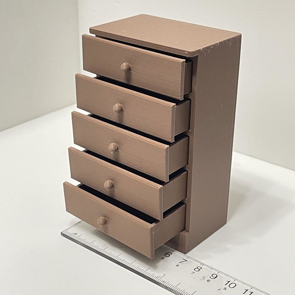 ミニチュア 取って付き 箪笥 たんす タンス 家具 ドールハウスに 完成品 ミニチュアイメージ フィギュアに リカちゃんに