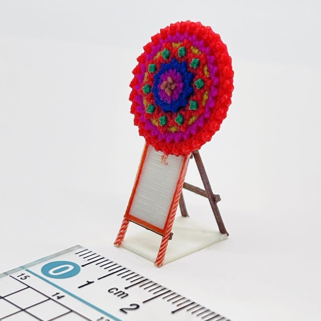 1/64 花輪② ミニチュア フィギュアに ジオラマに ミニチュアイメージ 3D 完成品