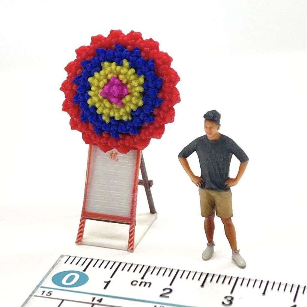 1/64 花輪 ミニチュア ジオラマに フィギュアに ミニカーに 住宅模型に 完成品 ミニチュアイメージ