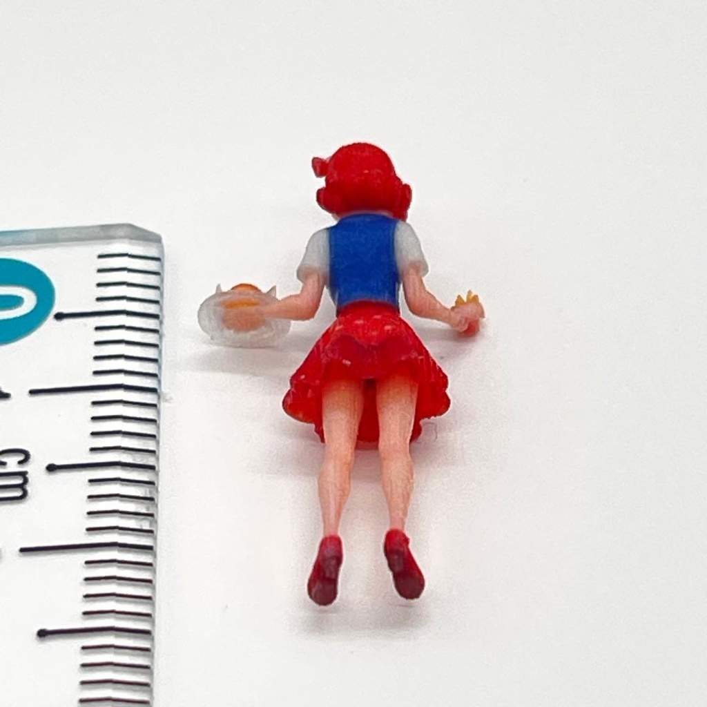 1/64 ウェイトレス② フィギュア 完成品 リアルフィギュア ダイナー ジオラマ ミニカーに ミニチュア ミニチュアイメージ