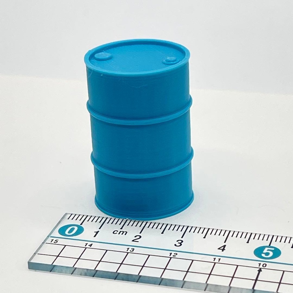 1/24 ミニチュア ドラム缶 水色 ミニカーに ジオラマに ドールハウスに ミニチュアイメージ