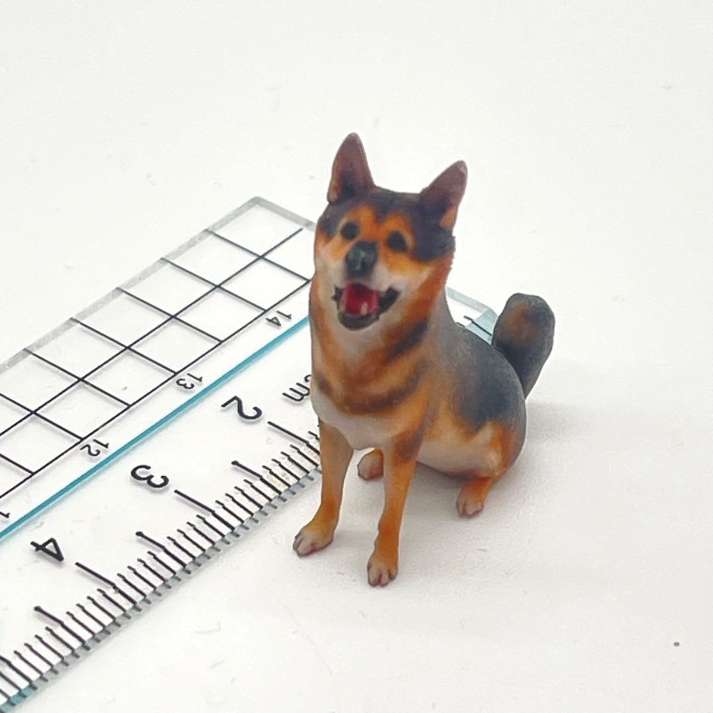 3cm 犬 フィギュア ミニチュア 完成品 ジオラマ ドールハウス ミニカーに