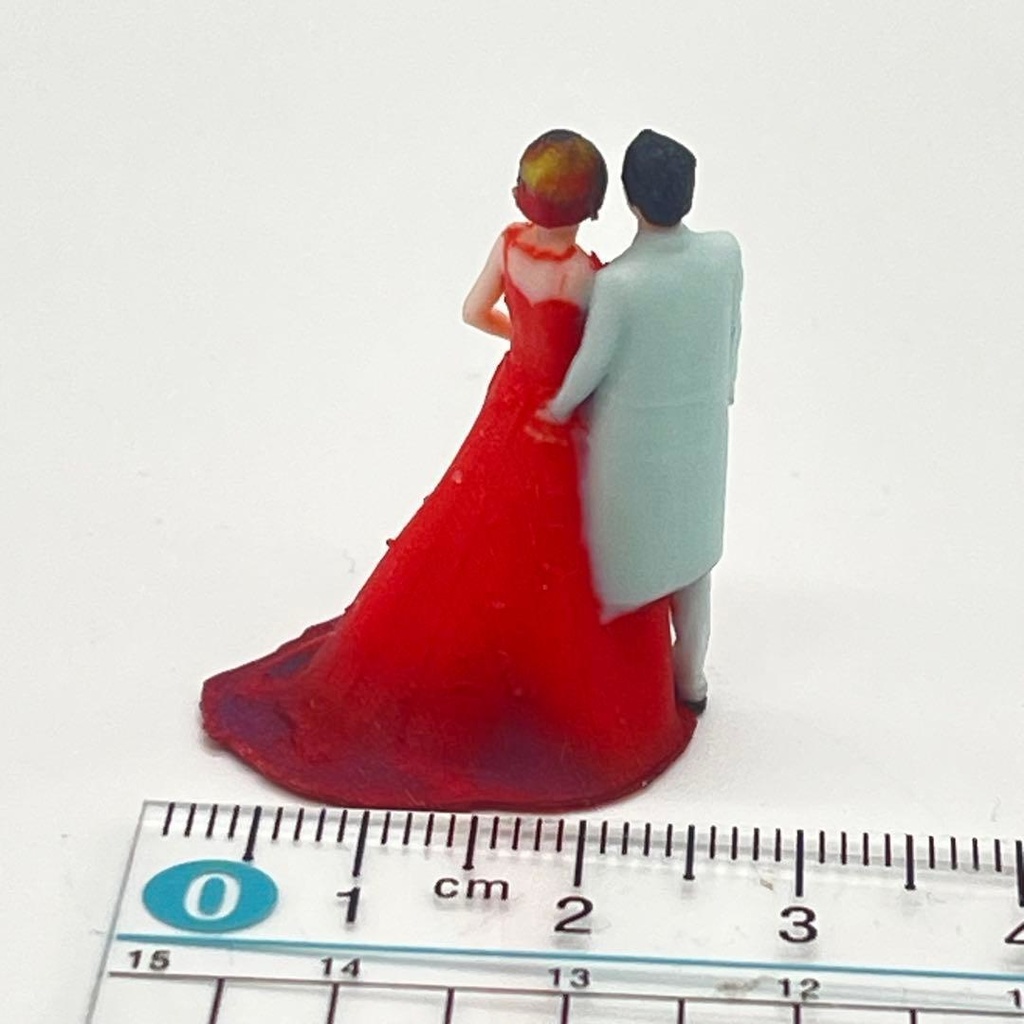 3cm ミニチュア フィギュア リアルフィギュア ウェディングフィギュア 完成品 ジオラマに ミニカーに 住宅模型に
