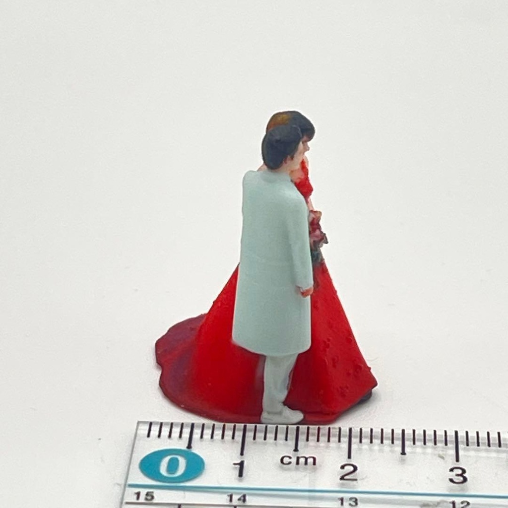 3cm ミニチュア フィギュア リアルフィギュア ウェディングフィギュア 完成品 ジオラマに ミニカーに 住宅模型に