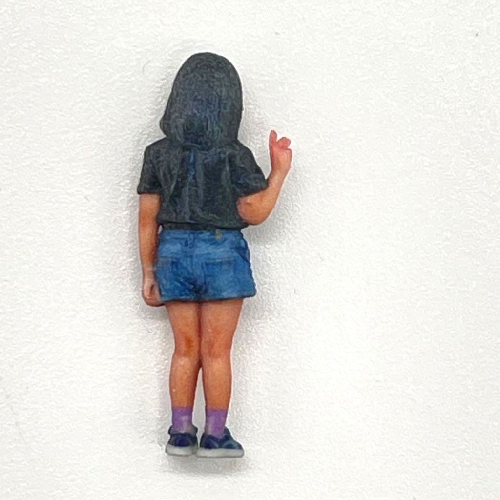 1/64 女の子 フィギュア ミニチュア リアルフィギュア 完成品 ミニチュアイメージ ミニカー トミカに ジオラマに