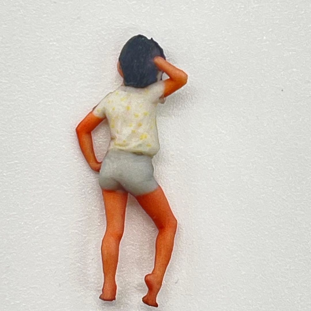 1/64 asuka フィギュア リアルフィギュア 完成品 ミニチュアイメージ ミニカー ジオラマ 住宅模型 3D トミカに