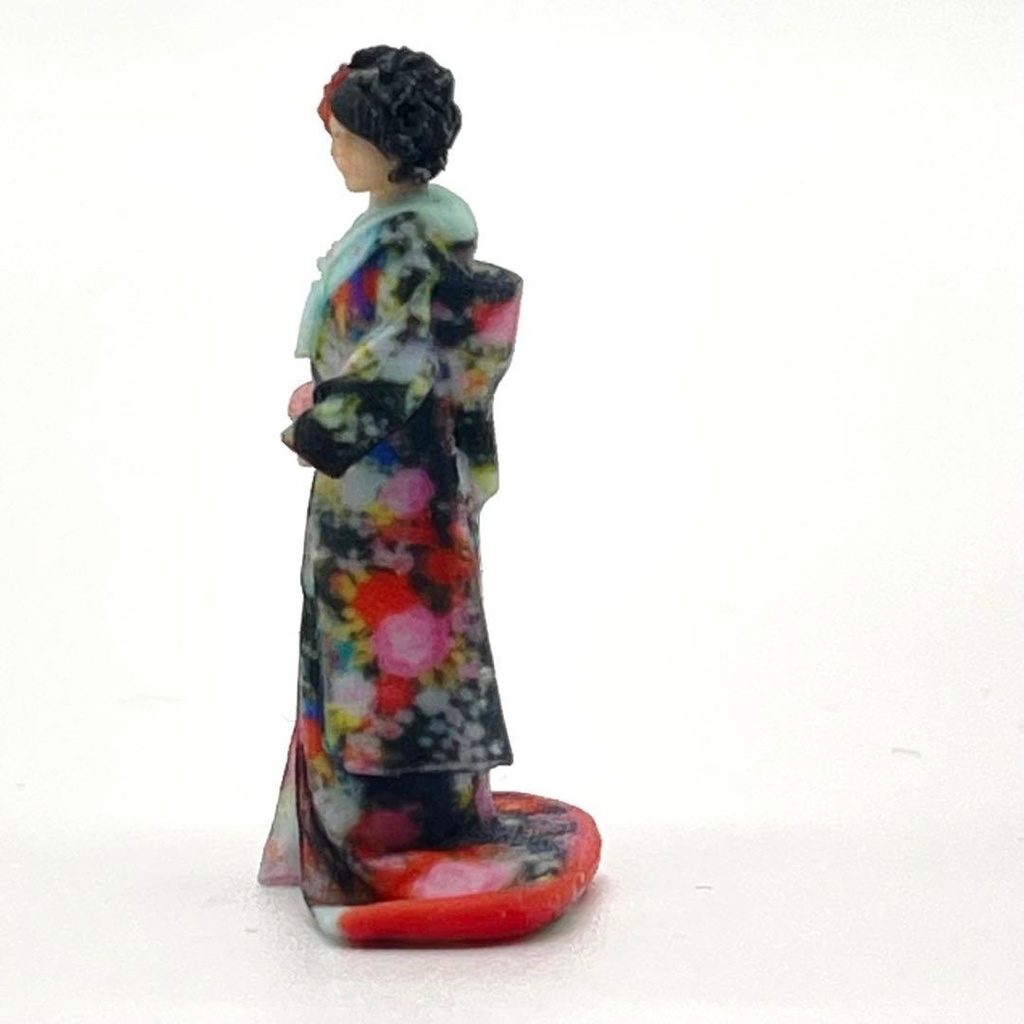1/64 和装 和服 着物 フィギュア 新婦 リアルフィギュア 完成品 ミニチュア ミニカー ジオラマ 住宅模型 トミカに