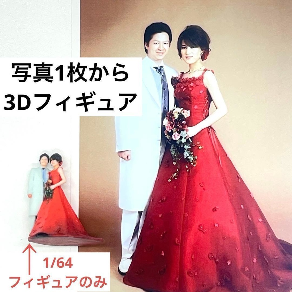 1/64 結婚式 ウエディング フィギュア リアルフィギュア 3Dフィギュア 完成品 ミニチュア ジオラマ ミニカー 住宅模型に ミニチュアイメージ 3Dプリンタ