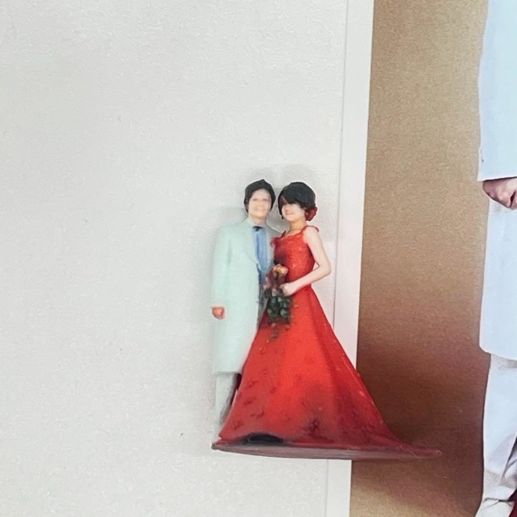 1/64 結婚式 ウエディング フィギュア リアルフィギュア 3Dフィギュア 完成品 ミニチュア ジオラマ ミニカー 住宅模型に ミニチュアイメージ 3Dプリンタ