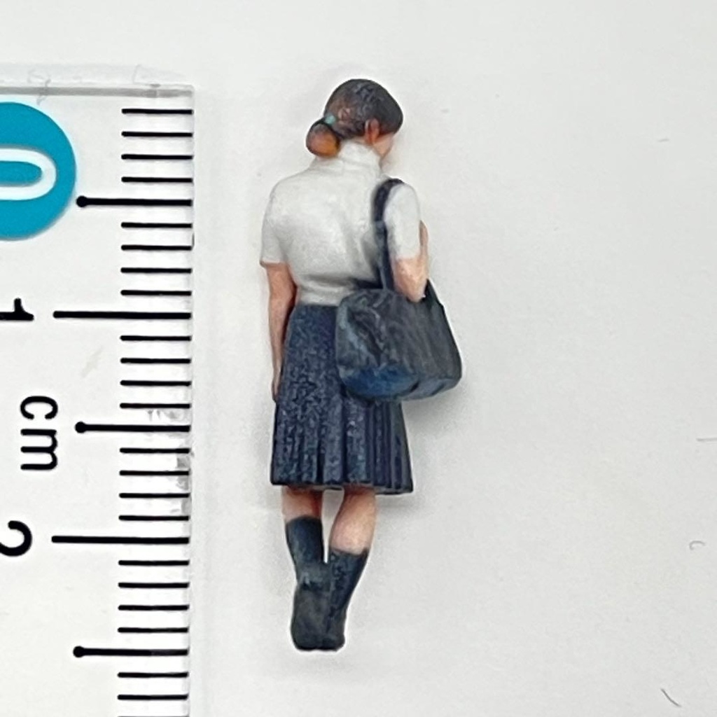 1/64 女子高生 フィギュア ミニチュア ミニカー ジオラマ 3Dフィギュア