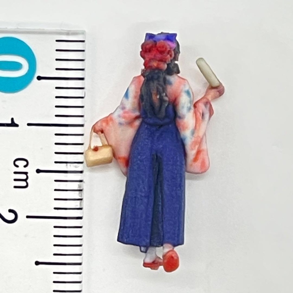 1/64 袴 和服 着物 フィギュア ミニチュア ジオラマ ミニカー トミカに