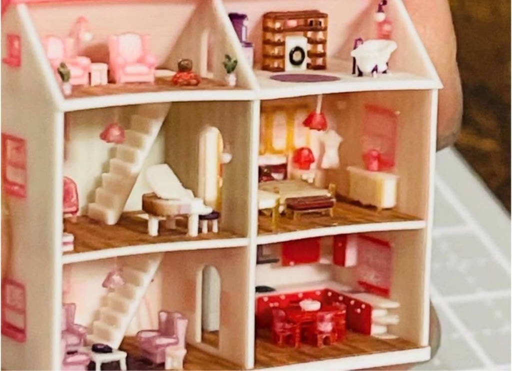 ミニチュア 3D ドールハウス 住宅模型 ジオラマ タイニーハウス リーメントに フィギュアに ジオラマ ミニチュアイメージ 建築模型 3D リカちゃん フィギュアに