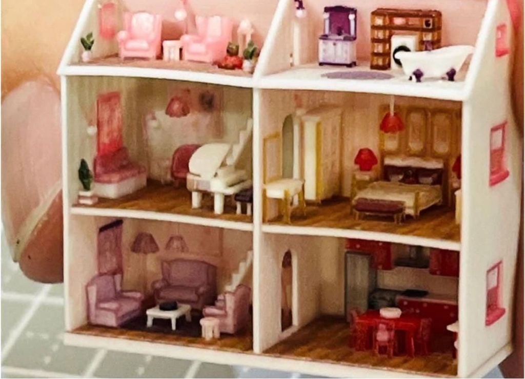 ミニチュア 3D ドールハウス 住宅模型 ジオラマ タイニーハウス リーメントに フィギュアに ジオラマ ミニチュアイメージ 建築模型 3D リカちゃん フィギュアに
