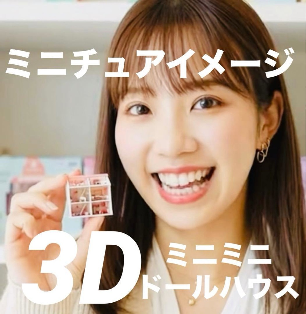 ミニチュア　3D ドールハウス　住宅模型　ジオラマ　タイニーハウス　リーメントに　フィギュアに　ジオラマ　ミニチュアイメージ　建築模型　３D　リカちゃん　フィギュアに　