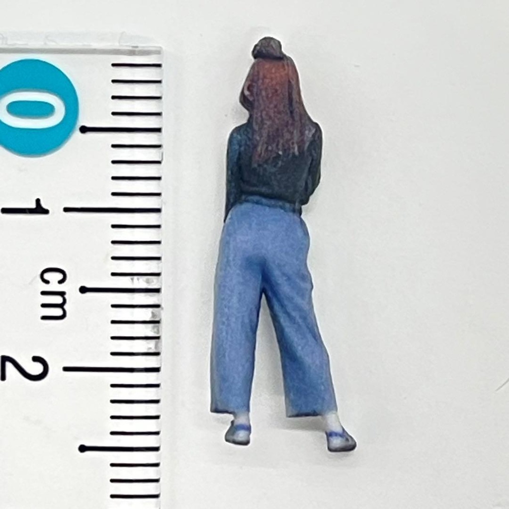 1/64 ニット帽 女の子 フィギュア ミニチュア ミニカー ジオラマ トミカに 3Dフィギュア 完成品