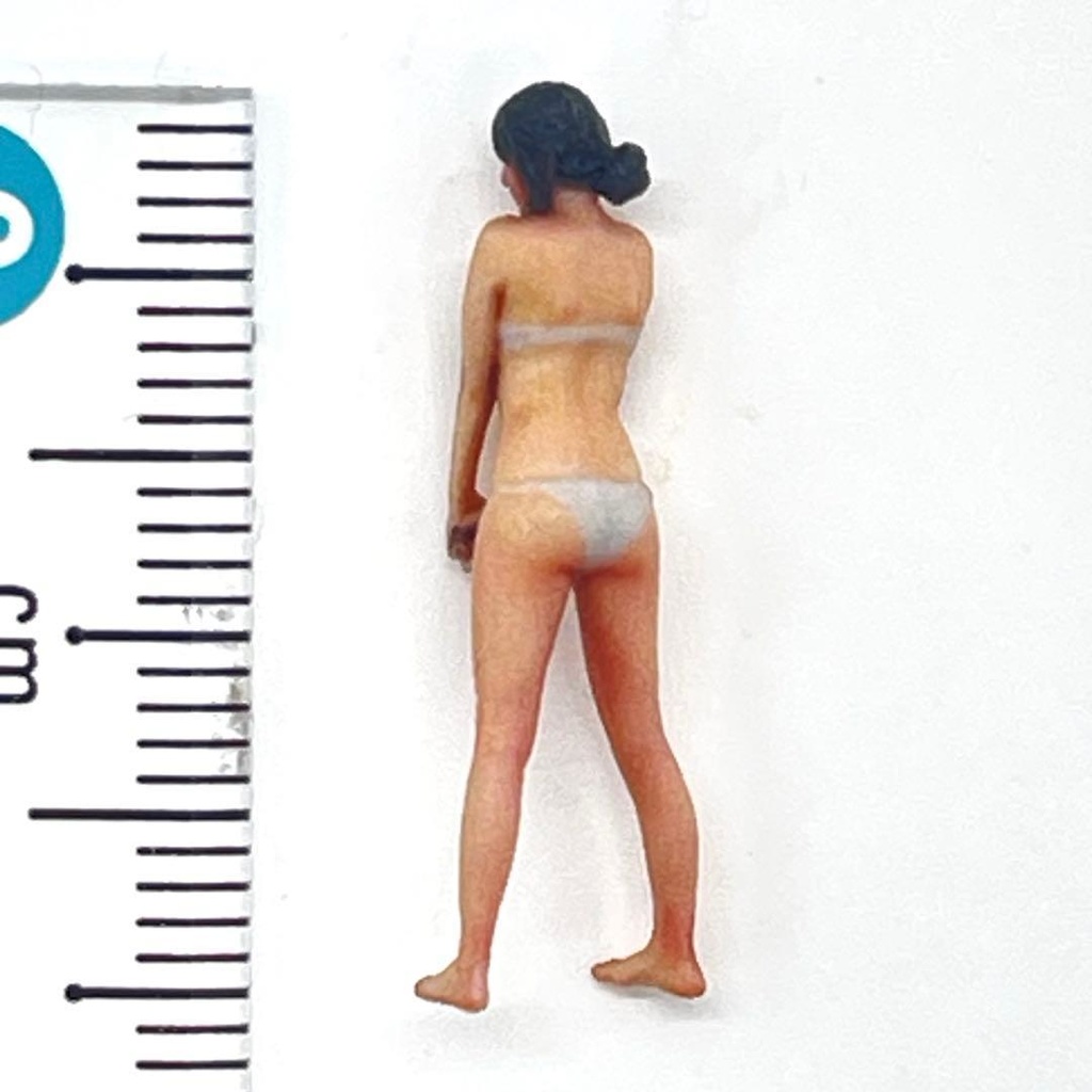 1/64 ビキニ 自立 フィギュア ミニチュア ミニカー ジオラマ トミカに 3D リアルフィギュア