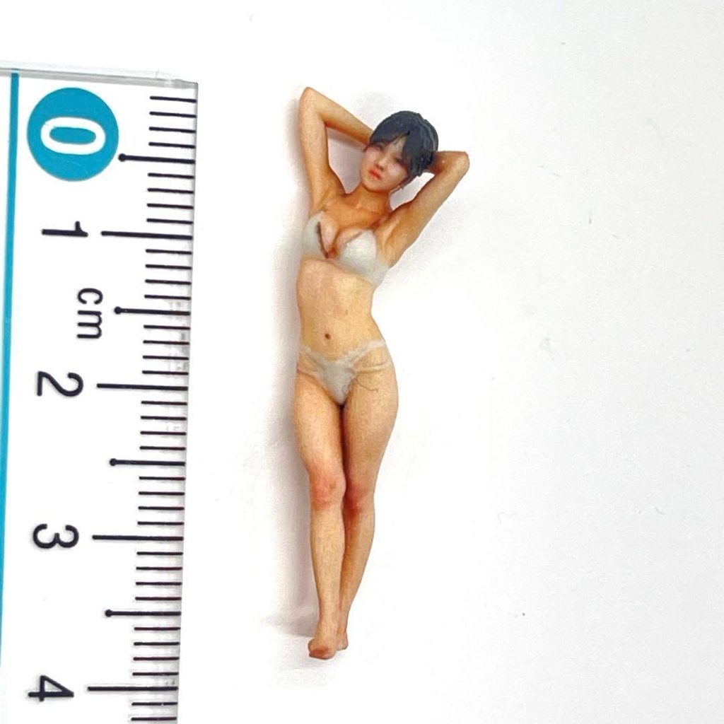 1/43 水着 3DA-X-SS-002 フィギュア ジオラマ 1/64より大 ミニチュアイメージ リアルフィギュア 3Dフィギュア